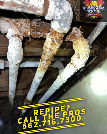 Leaking Pipes, Galvanized Pipes, Repipe
