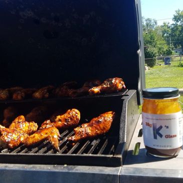 Grilled Wings With Big K'z Glaze...
(Courtesy Of Jeff Schwab)