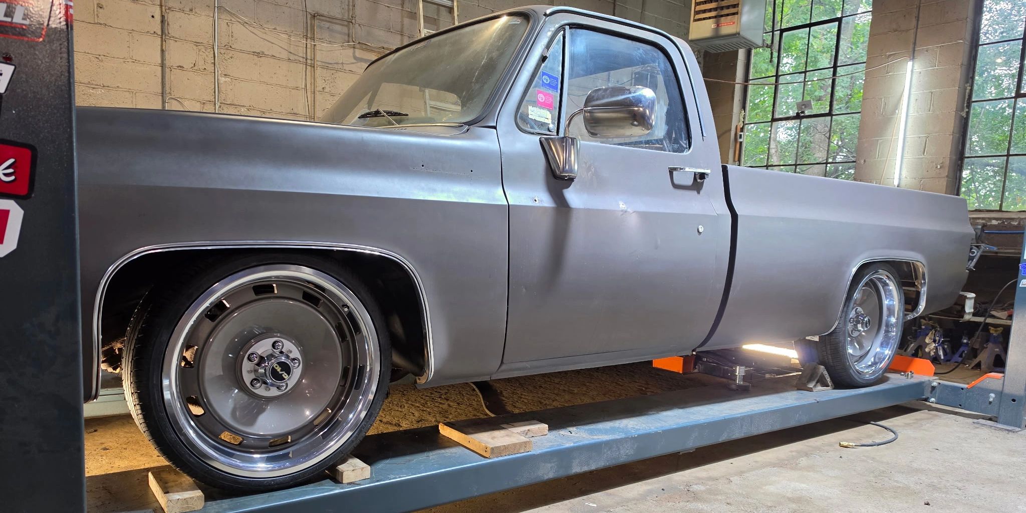 Sasquatch Welding and Metal Works LLC we specialize in C10 Square Bodies, we can lift or lower them!