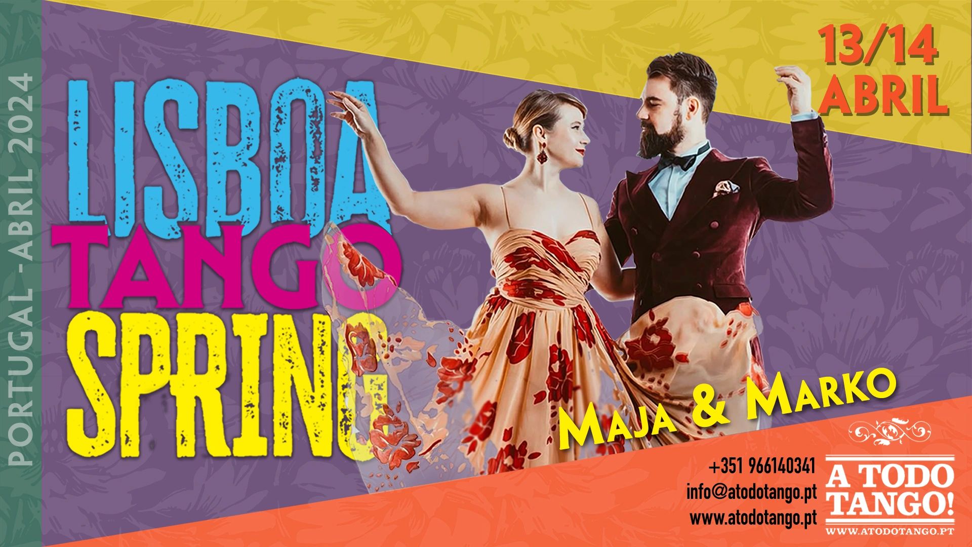 Lisbopa Tango Spring 13/14 Abril 2024 Lisboa Portugal Maja & Marko A Todo Tango! 
966140341