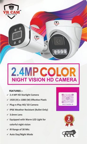 VR Cam AHD 2.4MP Dome & Bullet Camera