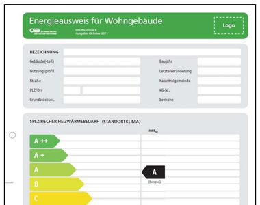 Energieausweis Wärmeverlust Energieeffizienz Heizwärmebedarf Wohnung Haus Verkauf Vermietung