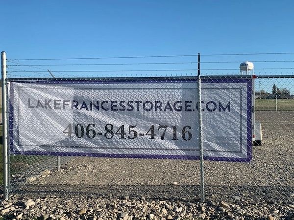 Lake Frances Storage sign
