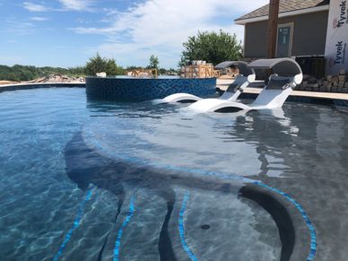 Elegant infinity pool overlooking scenic landscape