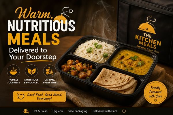 Hot, nutritious meals delivered to your doorstep with care.