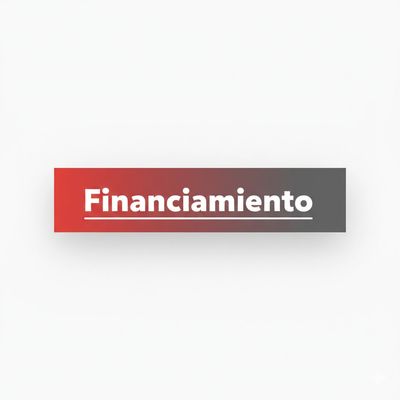 A gradient banner with the word 'Financiamiento'.