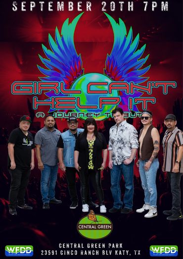 Girl Can’t Help It Journey tribute by Tracy Perez live concerts in the park Katy, Texas