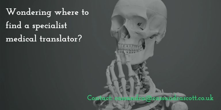 A medical skeleton thinking: Where can I find a good medical translator?