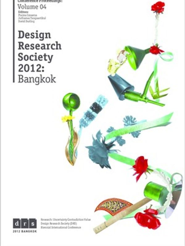 Cover of Design Research Society 2012 conference proceedings in Bangkok.