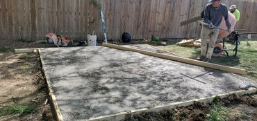 Custom shed build in watauga
