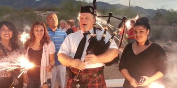 Bagpipes for parties Tucson birthday piper