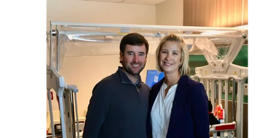 Bubba and Angie Watson touring the Studer Family Childrens' Hospital in Pensacola FL. 