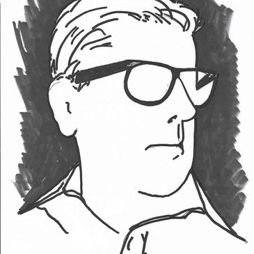 Caricature - self portrait of Darrell T Smith