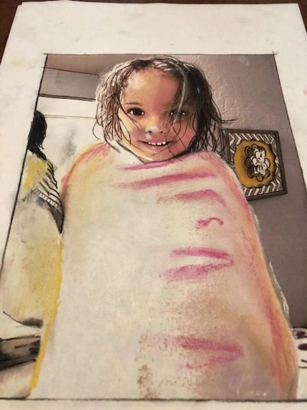 Grand Daughter - Mixed media