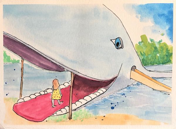 The Blue Whale in Catoosa, OK is an iconic stop on The Mother Road, Route 66.