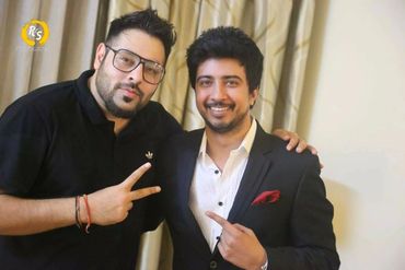 Ankkit Bahadur with Rapper Badshah.