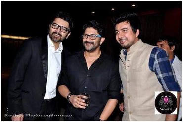 Ankkit Bahadur with actor Arshad Warsi.