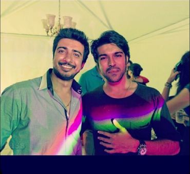 Ankkit Bahadur with superstar actor Ram Charan.