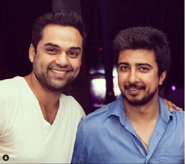 Ankkit Bahadur with actor Abhay Deol.