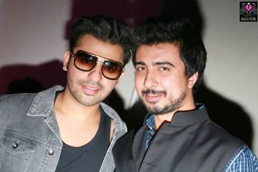 Ankkit Bahadur with singer Farhan Saeed.