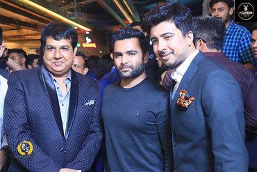 Ankkit Bahadur with actor Sachin Joshi at the launch of Playboy.