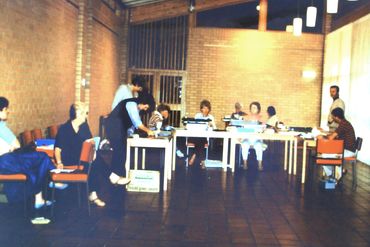 Council Chambers Exhibition 1983. Preparing and typing catalogue