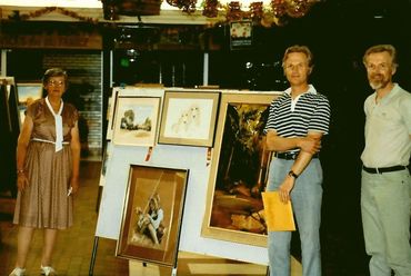 Art & Craft Fair at Parabanks Nov 1983 Marjorie Hann, Ivars Jansen, Andres Jansen