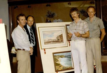 Art & Craft Fair at Parabanks Nov 1983 Kim Van Dokkum, Bill Osment, Peter Findlay, Chris McRae