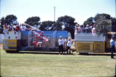 Australia Day Pageant 26/1/1986 The floats on Salisbury Oval