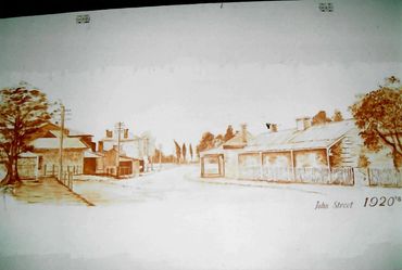 John St Paintings 1986 in Salisbury Institute