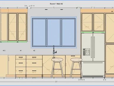 rendering plans for a kitchen