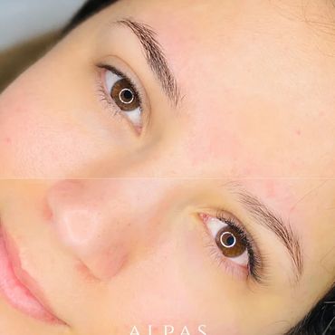 Classic eyelash extensions full set before and after natural and elegant