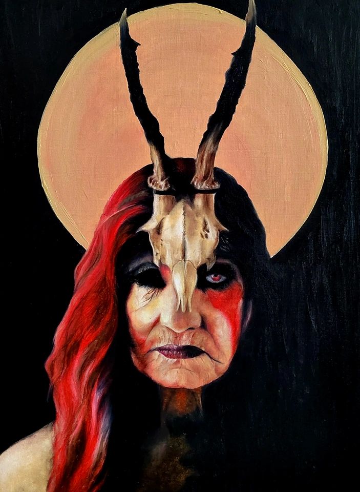 Mother autumn, painting by jake dennys of dennyspaints.