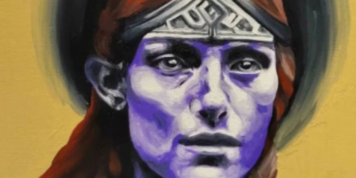 norse goddess freya, oil painting of freya the viking goddess.