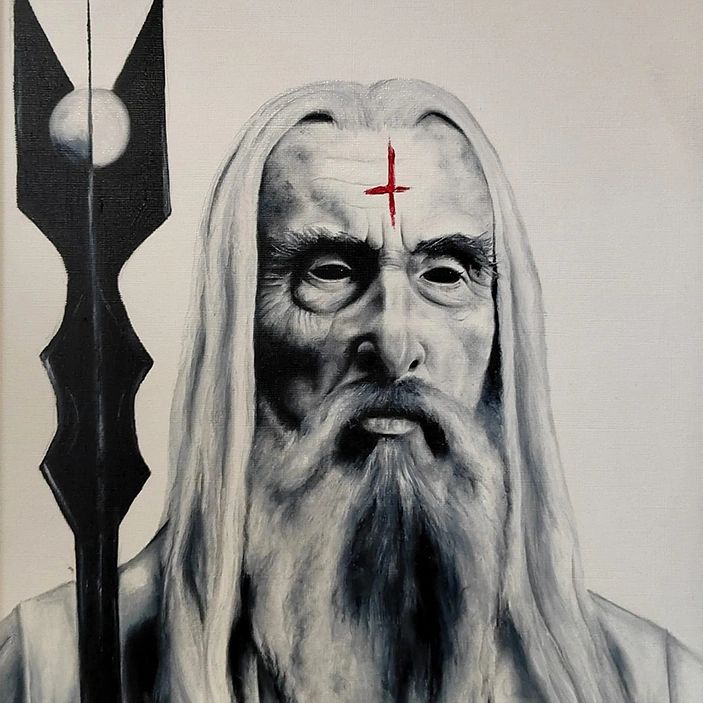lord of the rings - saruman - Portrait - DennysPaints Jake Dennys