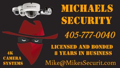 Michaels security cards from mikes4kcameras.com