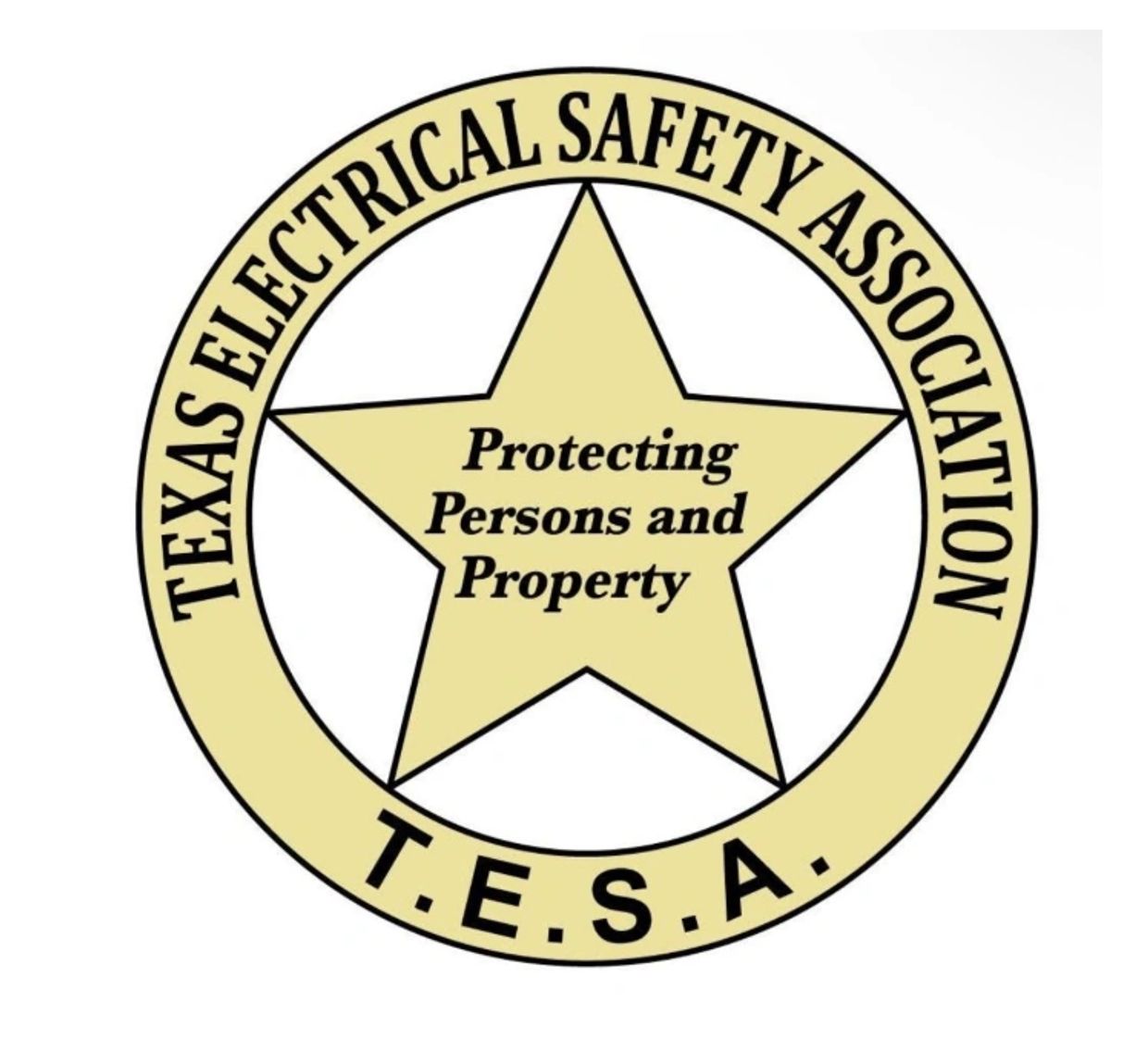 Logo of Texas Electrical Safety Association with a star.