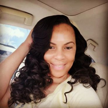 Client with Cambodian Wavy bundles installed