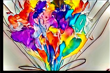 Colorful Wrapped Bouquet