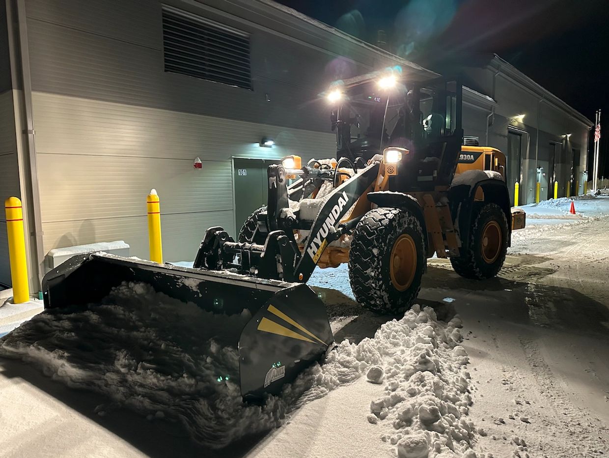 Snow removal in Saco Maine.