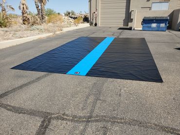 Pit mat, pit tarp, work mat, work tarp