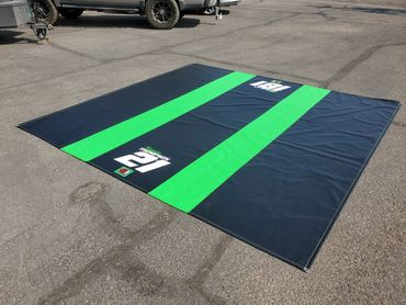 pit mat, pit tarp, work mat, work tarp