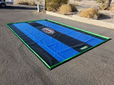 Pit mat, contain-mat, containmat, pit tarp, work tarp, tarp