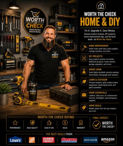 Promoting Worth The Check for home and DIY products with honest reviews and best deals.
