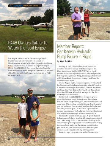 Brian with kids, Emerson and Alexa at total eclipse PA46 fly in, AWESOME!