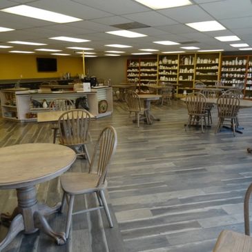 We have ample space for in studio painting.