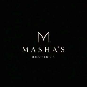 Elegant logo for Masha's Boutique with minimalist design.