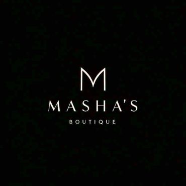 Elegant logo for Masha's Boutique with minimalist design.