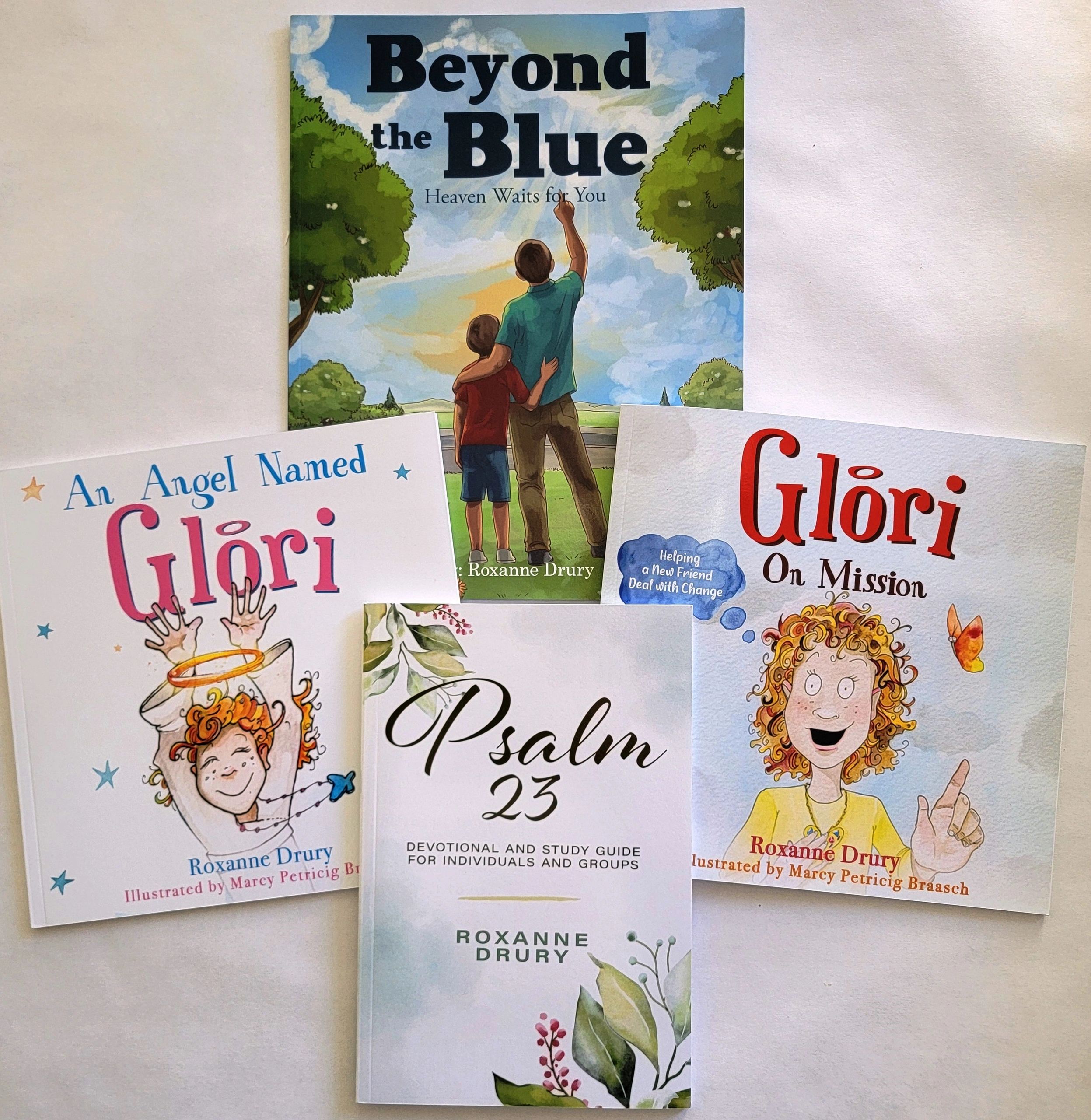 Collection of spiritual and devotional books by Roxanne Drury.