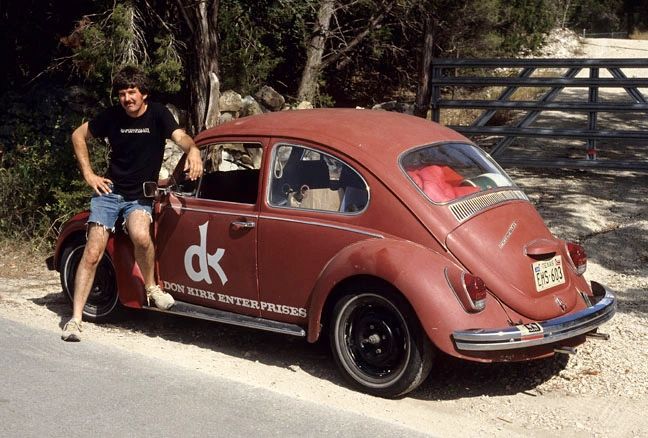 Don with his Beetle in 1983.